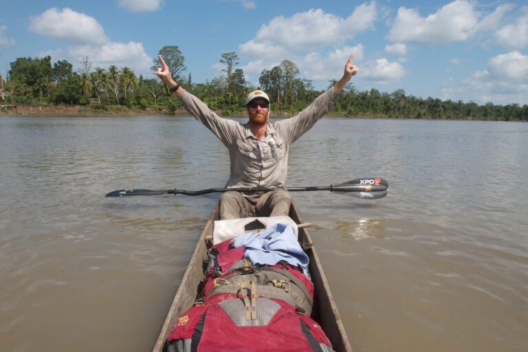 it is andrew johnson on the sepik river in papua new guinea.